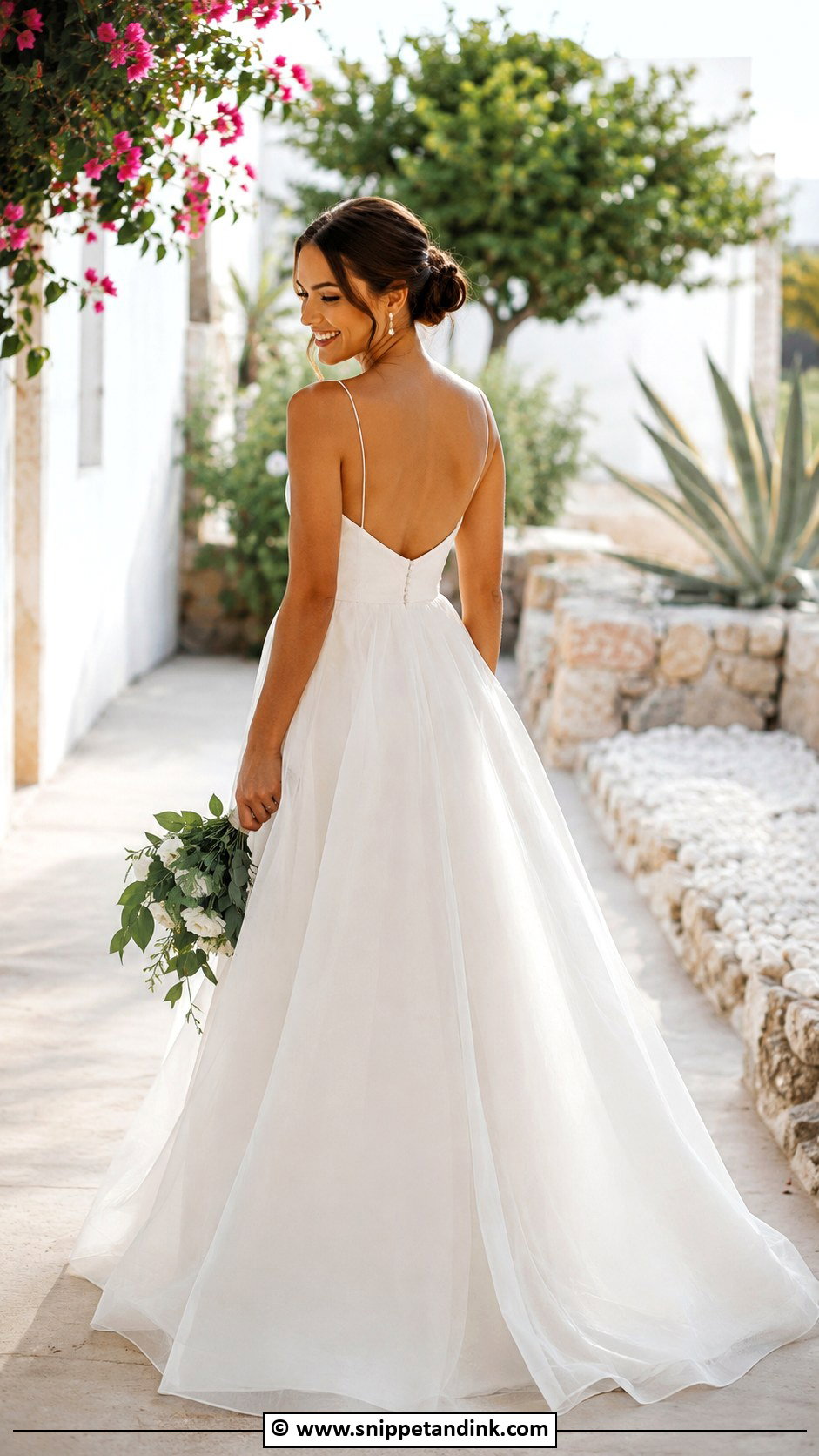Summer A Line Wedding Dress - Snippet and Ink - 30 A-Line Wedding Dress Ideas