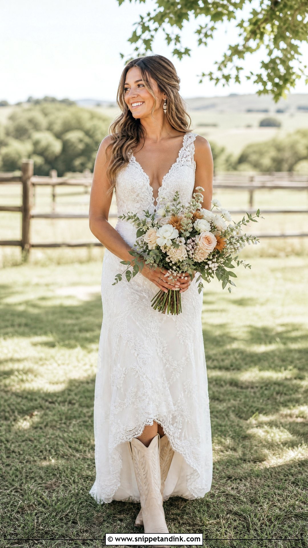Summer Cowgirl Wedding Dress With Boots - Snippet and Ink - 25 Cowgirl Wedding Dress with Boots Ideas