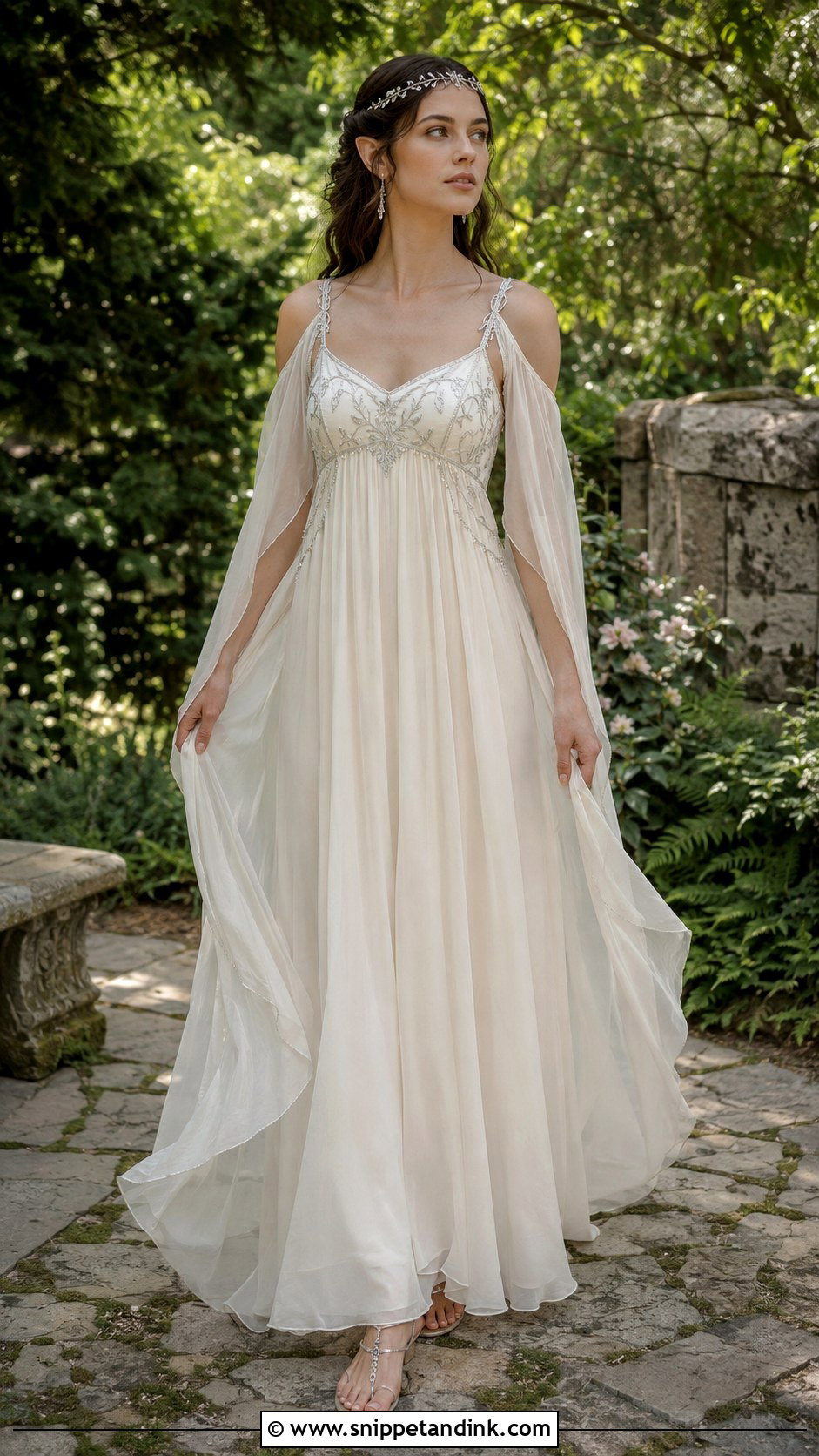Summer Elven Arwen Wedding Dress - Snippet and Ink - 20 Arwen Wedding Dress Ideas