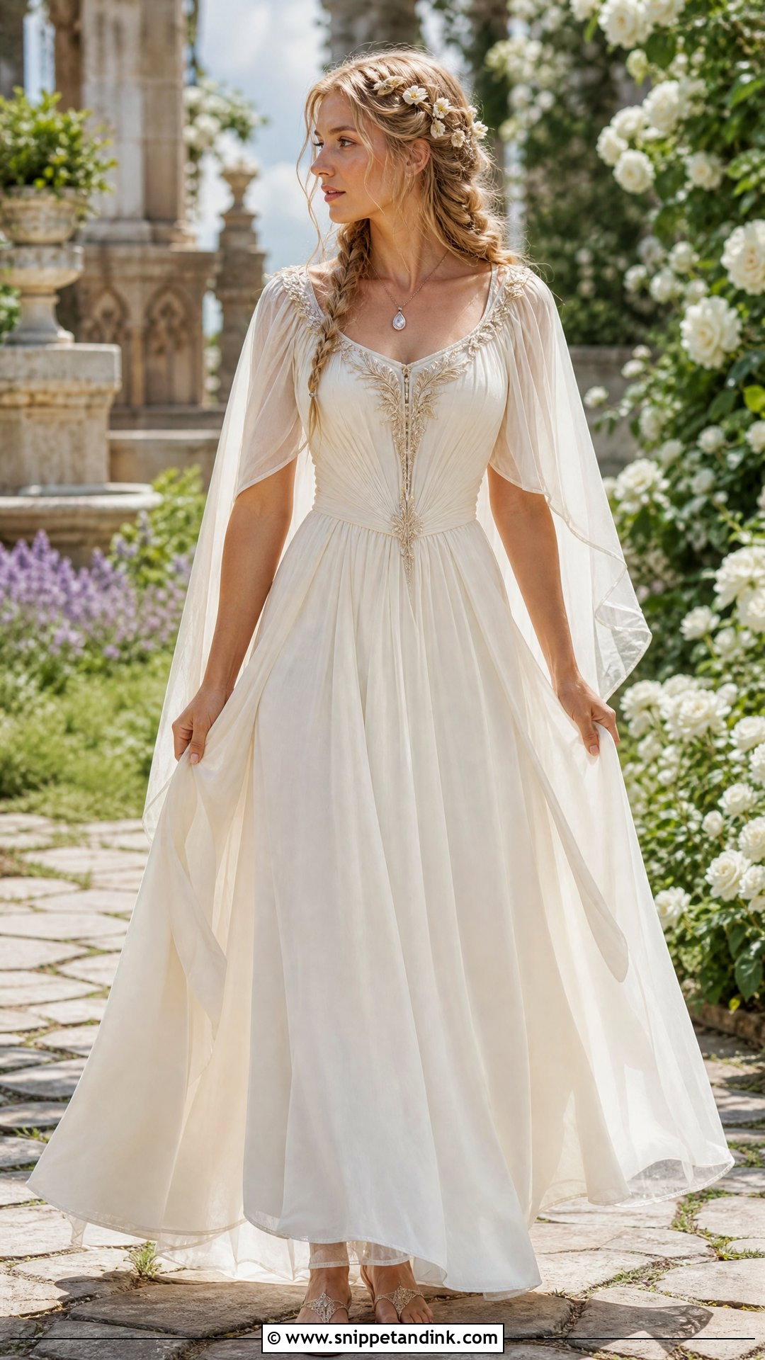Summer Medieval Fantasy Wedding Dress - Snippet and Ink - 25 Medieval Fantasy Wedding Dress Ideas