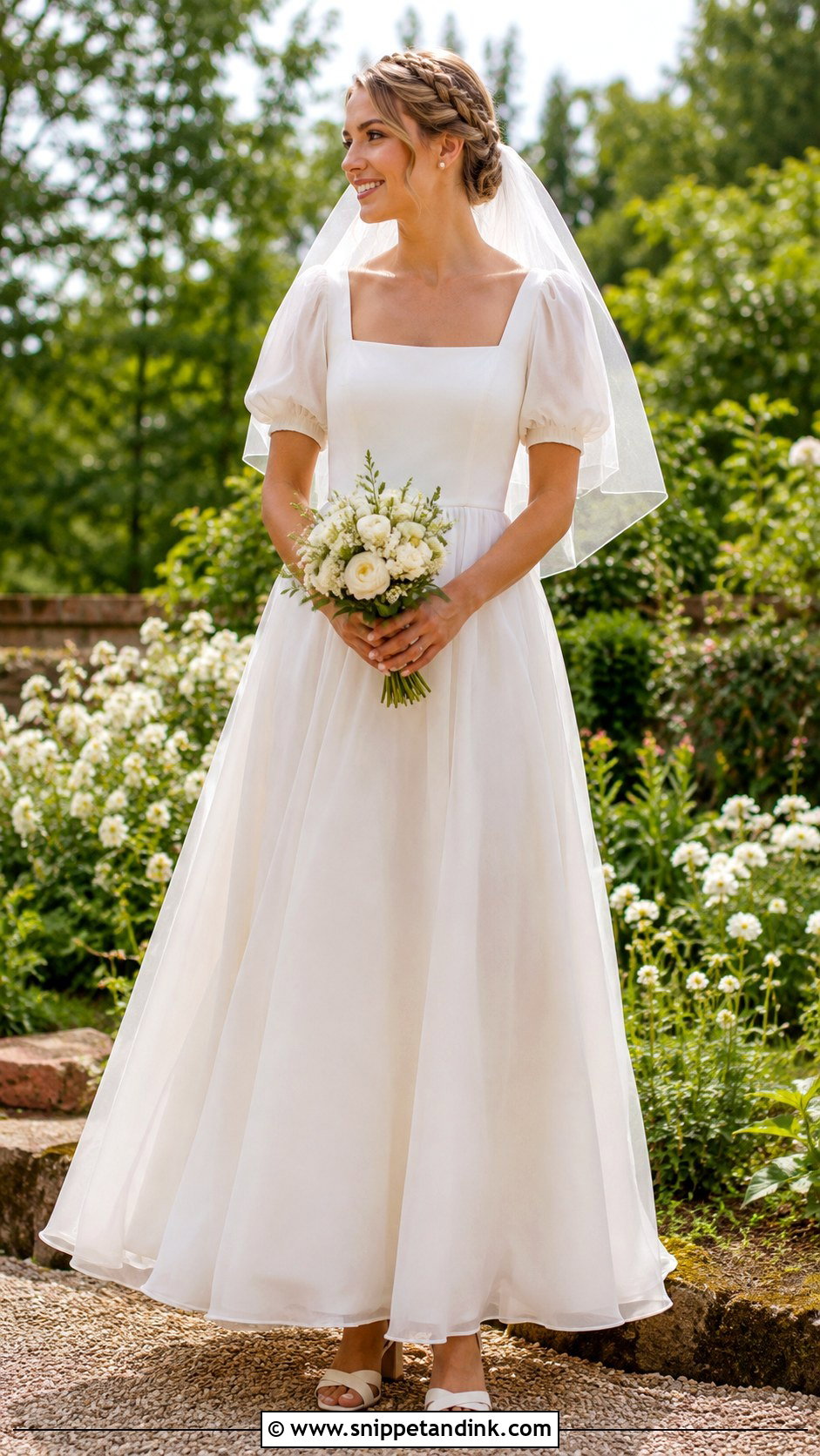 Summer Milkmaid Wedding Dress - Snippet and Ink - 20 Milkmaid Wedding Dress Ideas
