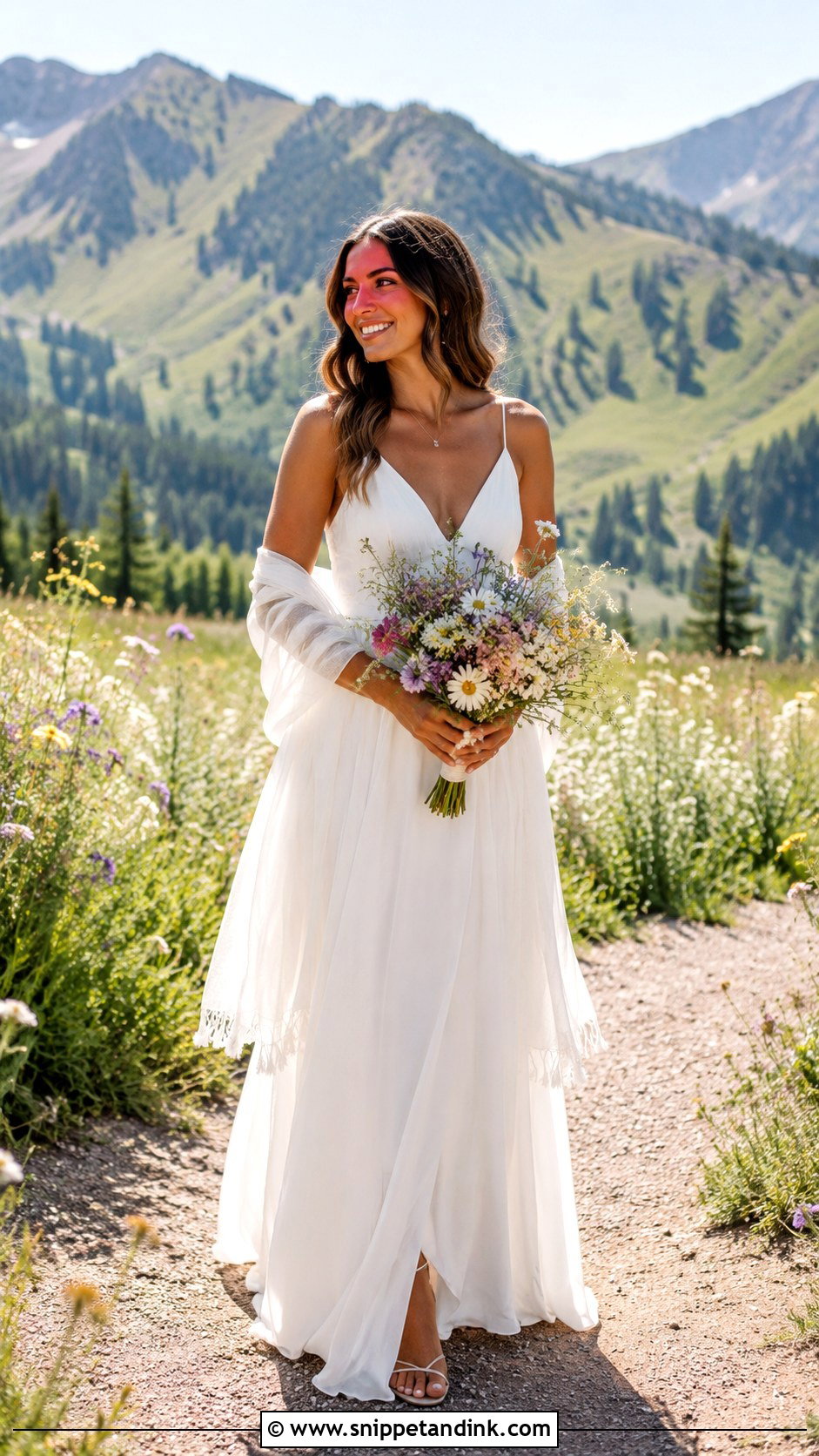 Summer Mountain Wedding Dress - Snippet and Ink - 25 Mountain Wedding Dress Ideas