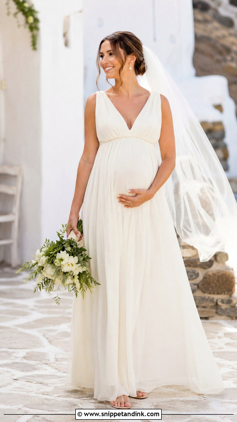 Summer Pregnancy Wedding Dress - Snippet and Ink - 30 Pregnancy Wedding Dress Ideas