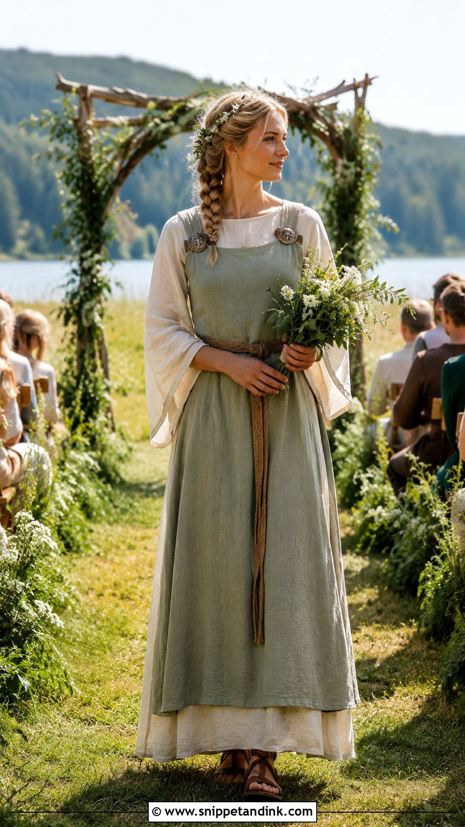 Summer Viking Wedding Dress - Snippet and Ink - 30 Viking Wedding Dress Ideas