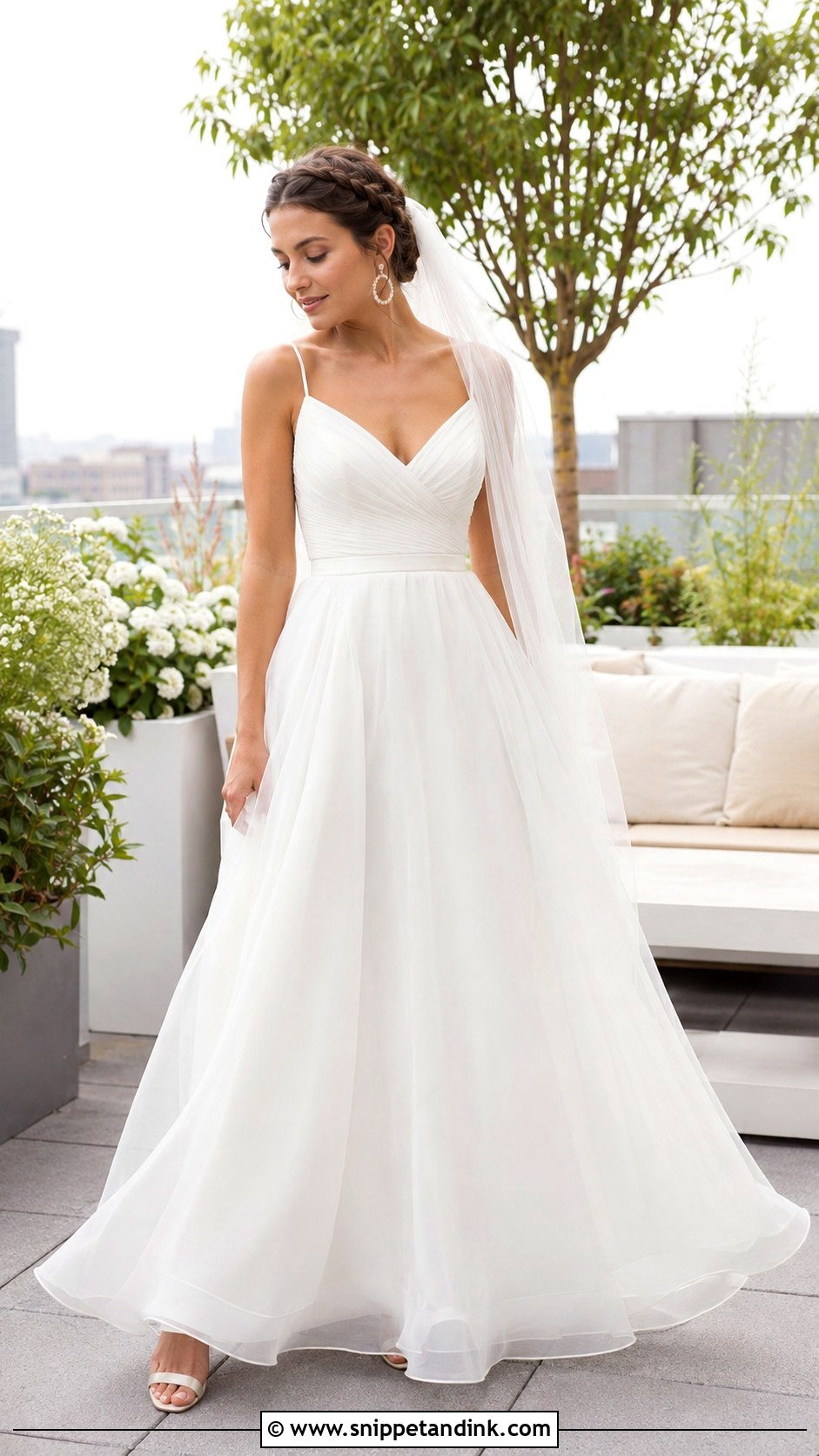 Summer Wedding Dress With Low Heels - Snippet and Ink - 20 Dress for Marriage Ideas