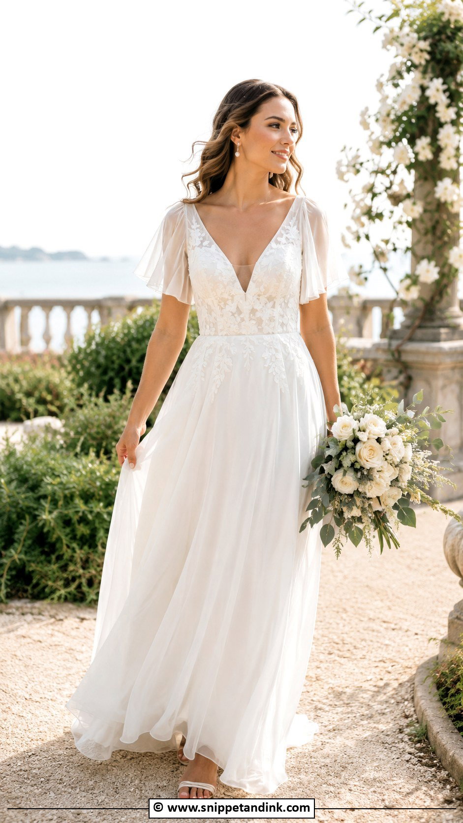 Summer Wedding Dress With Sleeves - Snippet and Ink - 35 Wedding Dresses with Sleeves