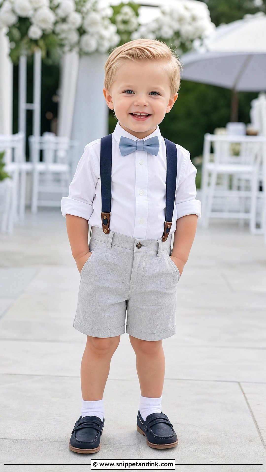 Summer Wedding Shorts Outfit for Boys - Snippet and Ink - 20 Wedding Outfit for Boys Kids Ideas