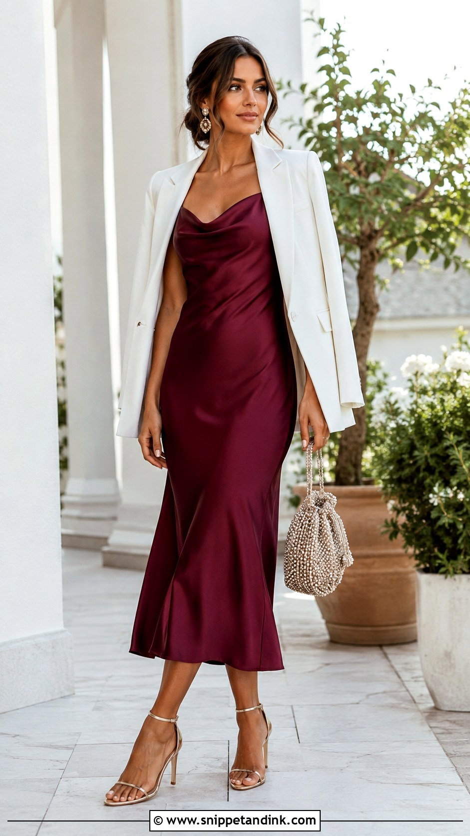 Summer Wedding Slip Dress Outfit - Snippet and Ink - 20 Outfit for Wedding Party Ideas
