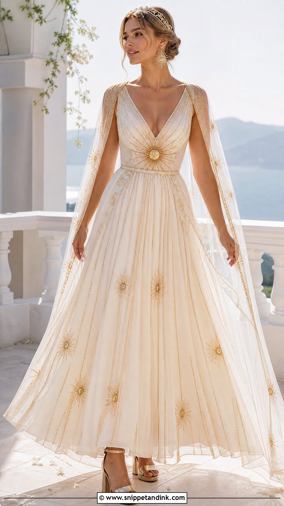 Sun Goddess Wedding Dress - Snippet and Ink - 20 Mythical Wedding Dress Ideas
