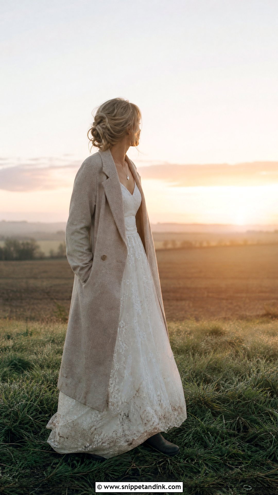 Sunrise Field Trash the Dress Divorce Photo Shoot - Snippet and Ink - 20 Trash the Dress Photo Shoot Divorce Ideas