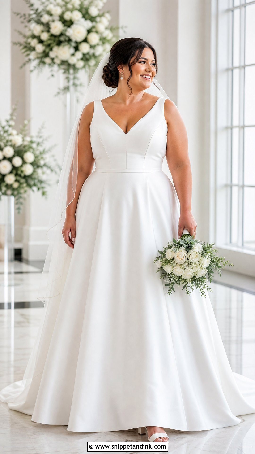 Supportive Wide Strap A Line Wedding Dress - Snippet and Ink - 20 Strap Wedding Dress Ideas