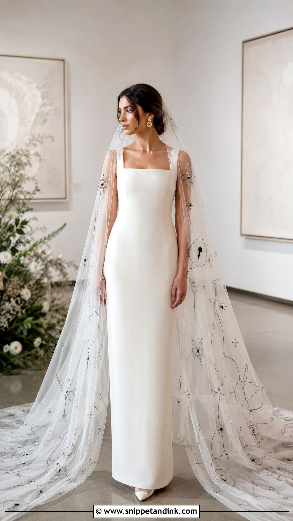 Surrealist Veil Schiaparelli Wedding Dress - Snippet and Ink - 20 Schiaparelli Wedding Dress Ideas