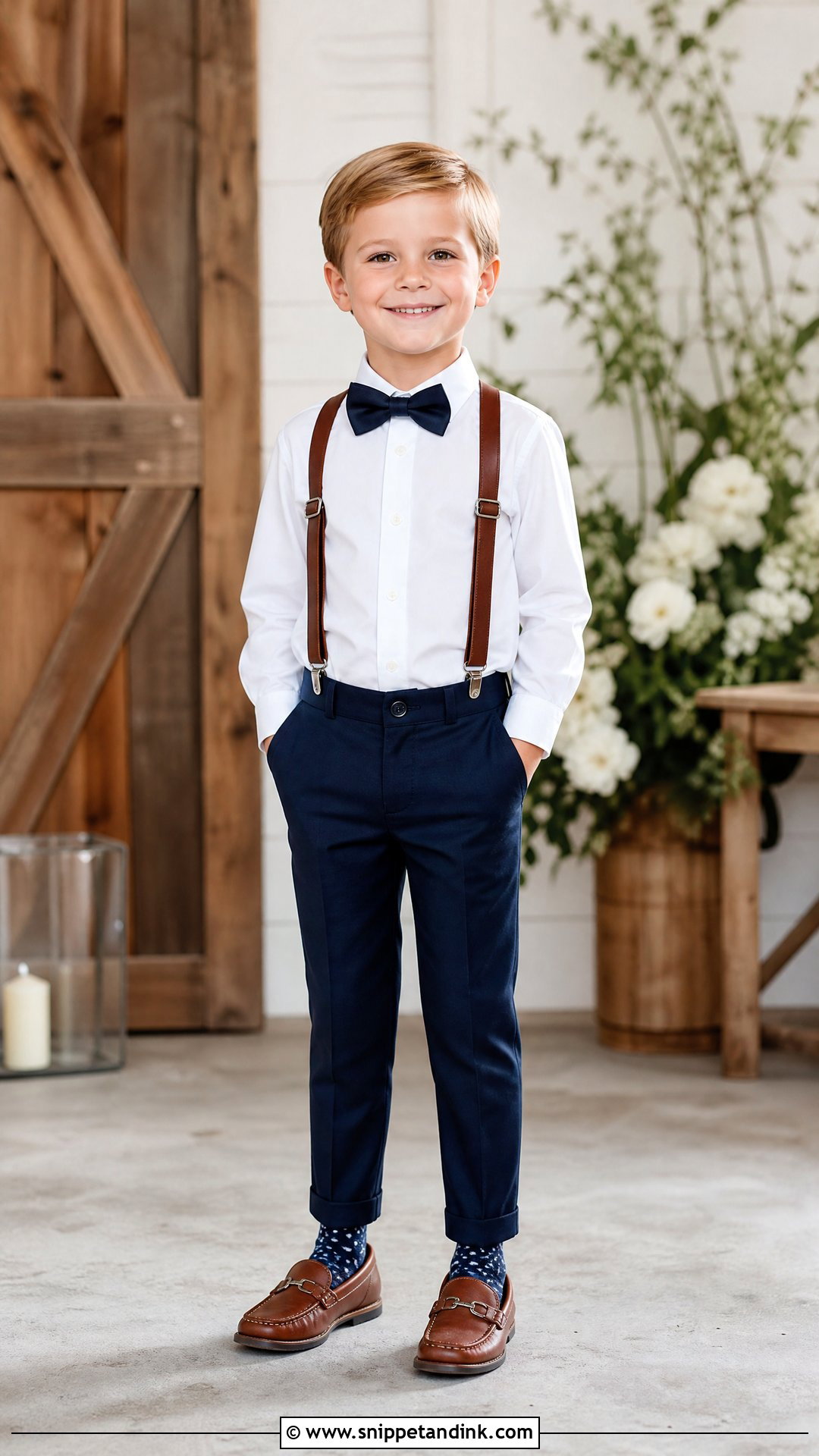 Suspenders Wedding Outfit for Boys - Snippet and Ink - 20 Wedding Outfit for Boys Kids Ideas