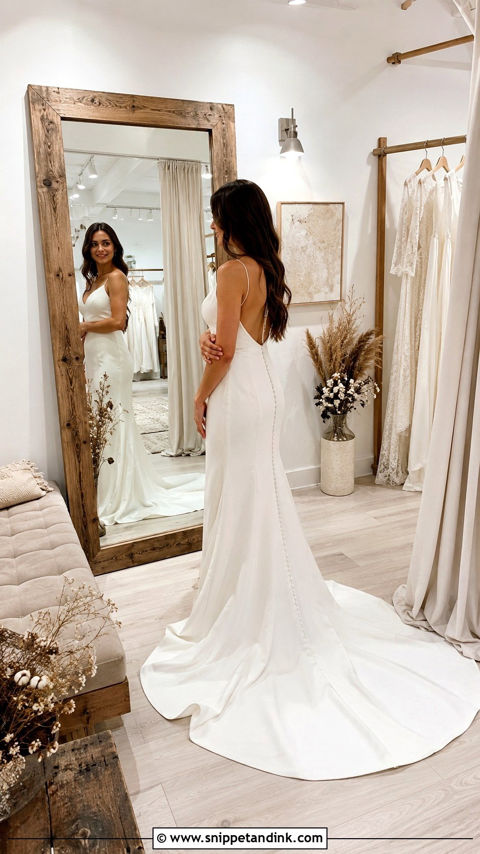 Sustainable Bridal Fitting Room - Snippet and Ink - 20 Bridal Fitting Room Ideas