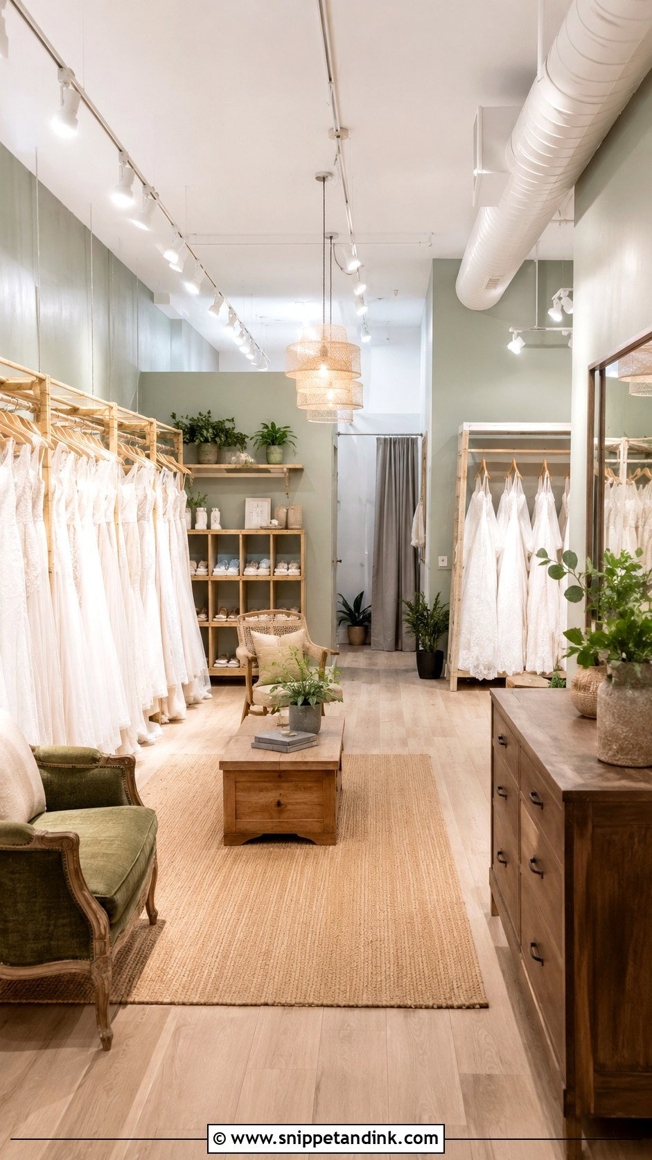 Sustainable Bridal Salon - Snippet and Ink - 20 Bridal Salon Ideas
