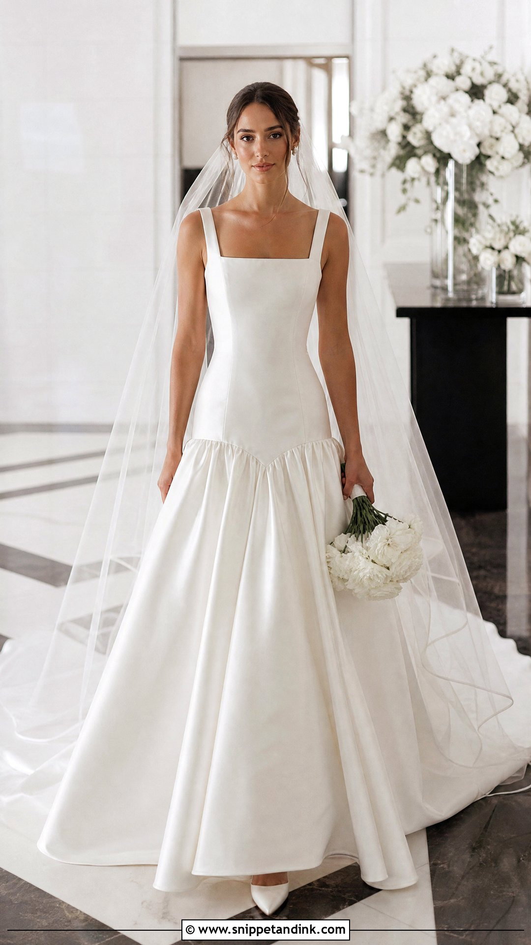 Suzanne Neville Drop Waist Wedding Dress - Snippet and Ink - 20 Suzanne Neville Wedding Dress Ideas