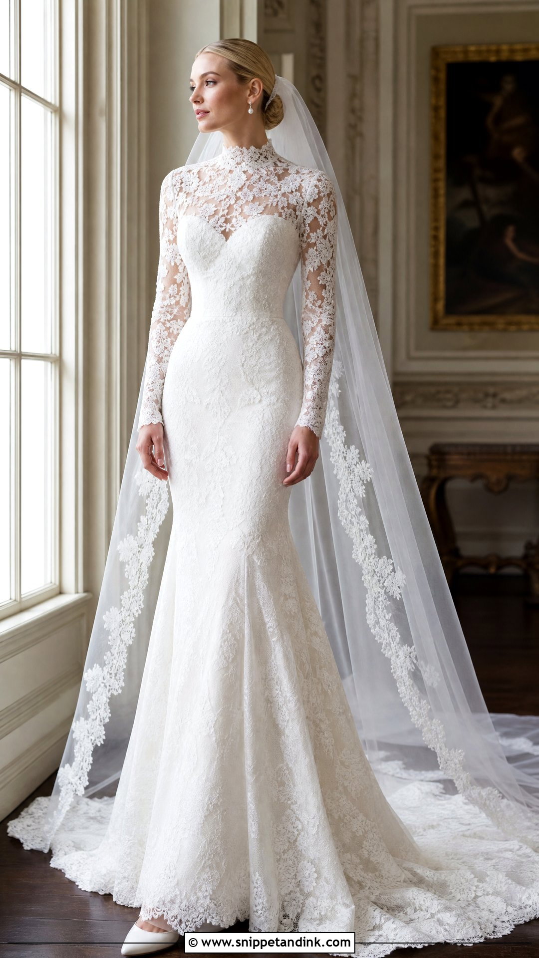 Suzanne Neville Long Sleeve Lace Wedding Dress - Snippet and Ink - 20 Suzanne Neville Wedding Dress Ideas