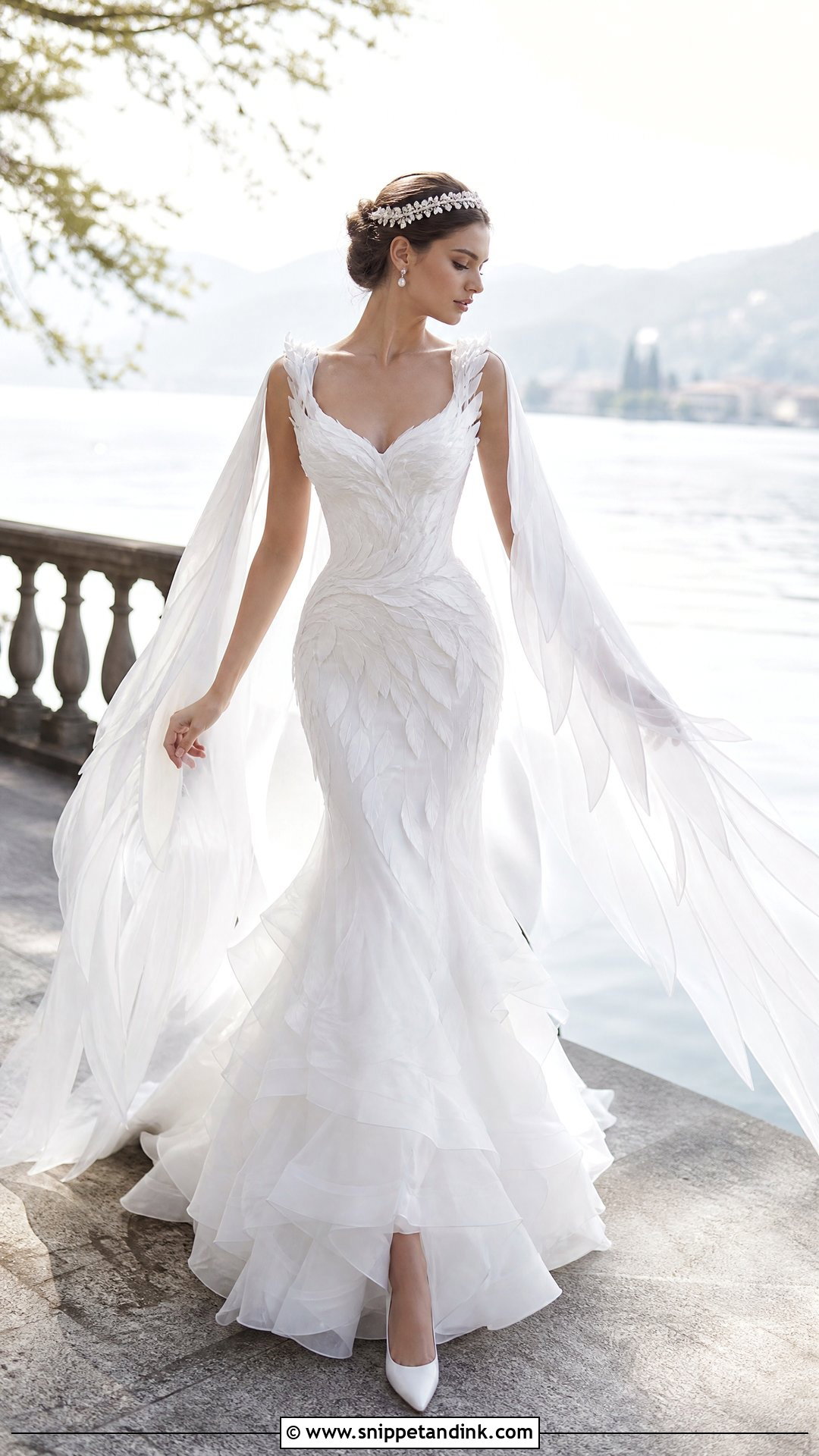 Swan Maiden Wedding Dress - Snippet and Ink - 20 Mythical Wedding Dress Ideas