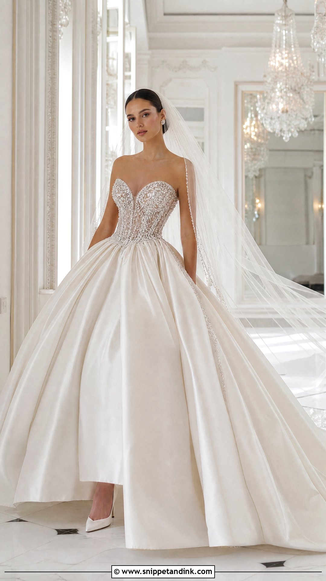 Swarovski Crystal Ball Gown Wedding Dress - Snippet and Ink - 20 Swarovski Wedding Dress Ideas