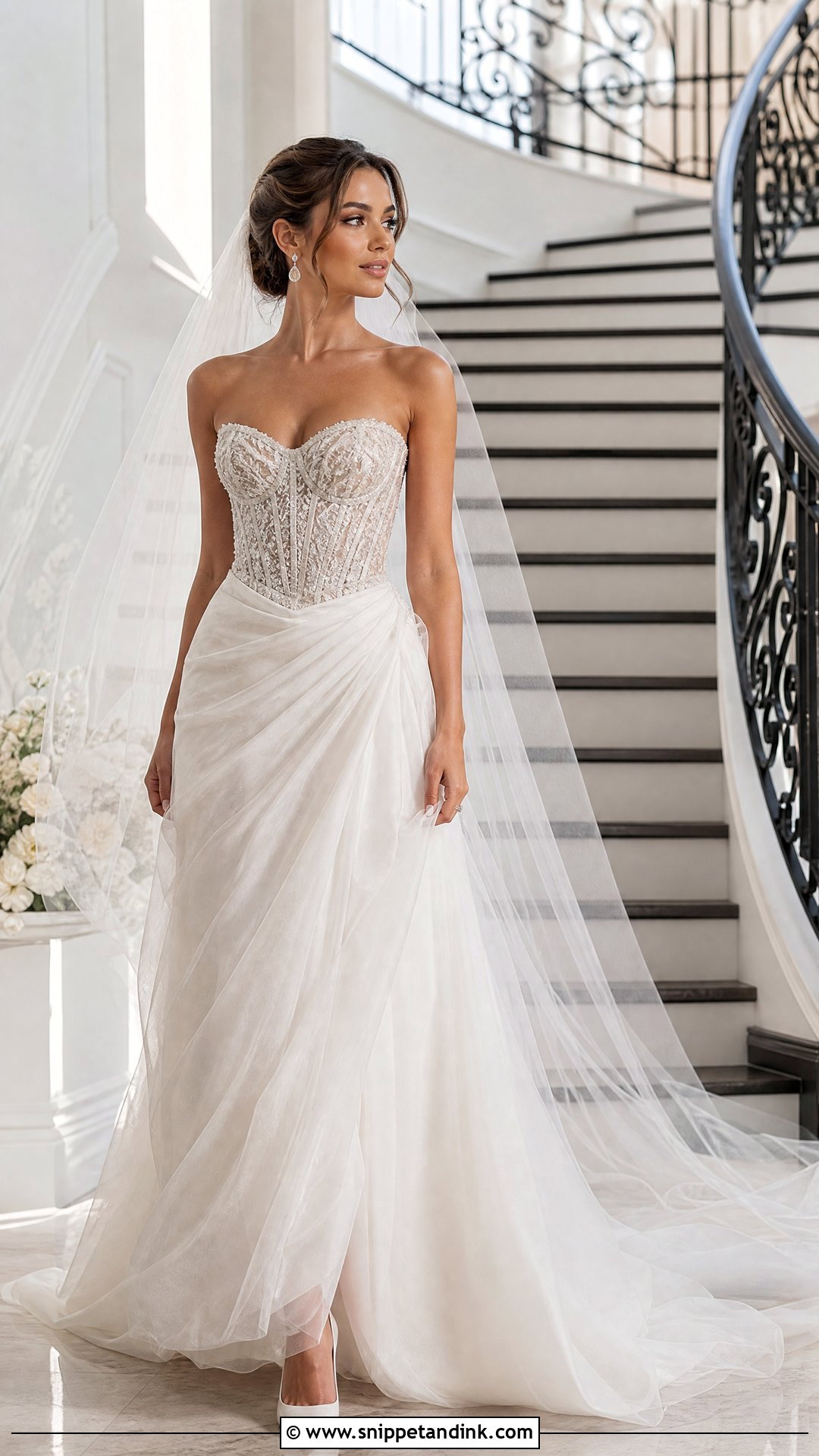 Swarovski Crystal Corset Wedding Dress - Snippet and Ink - 20 Swarovski Wedding Dress Ideas