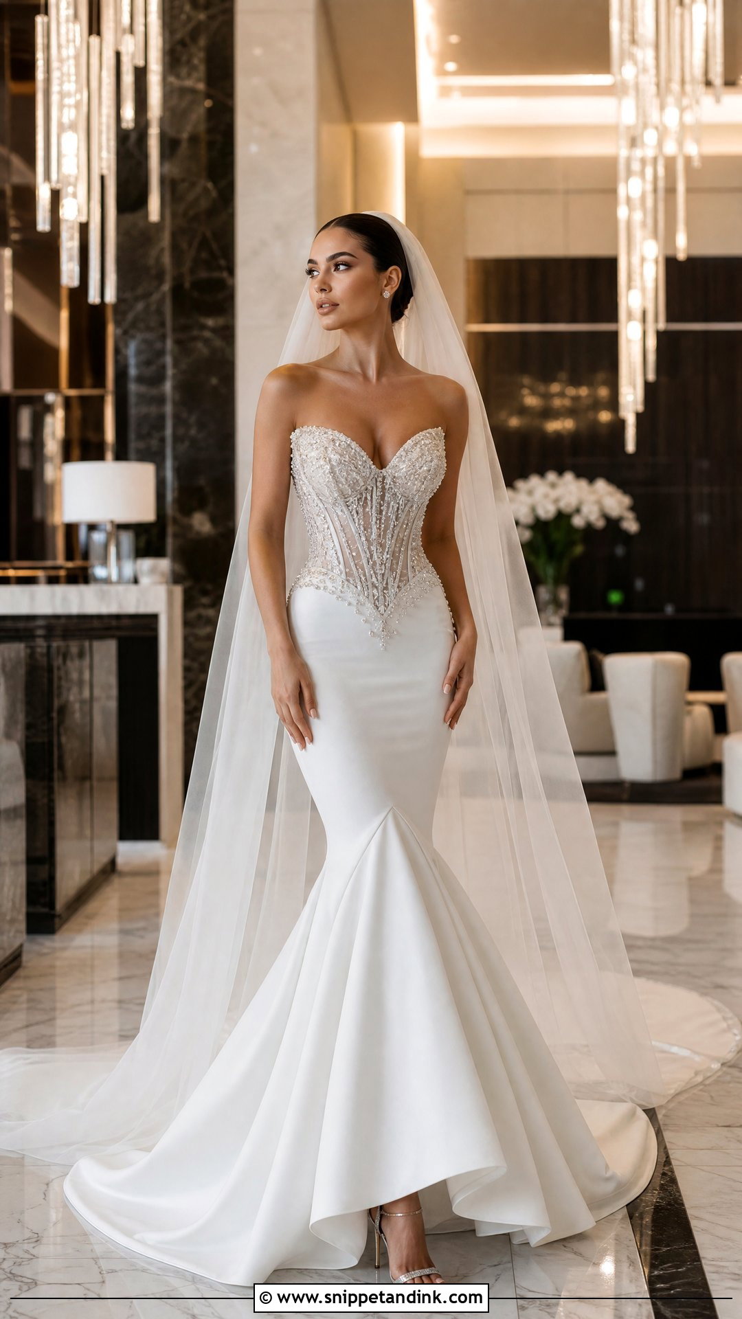 Swarovski Crystal Mermaid Wedding Dress - Snippet and Ink - 20 Swarovski Wedding Dress Ideas