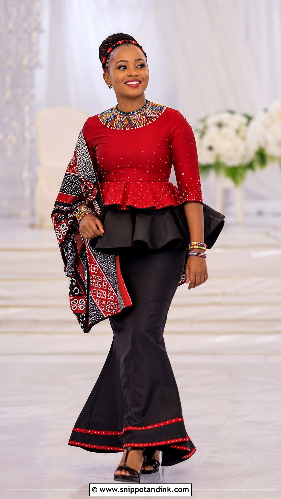 Swati Peplum Top And Fishtail Skirt - Snippet and Ink - 20 Swati Wedding Dresses