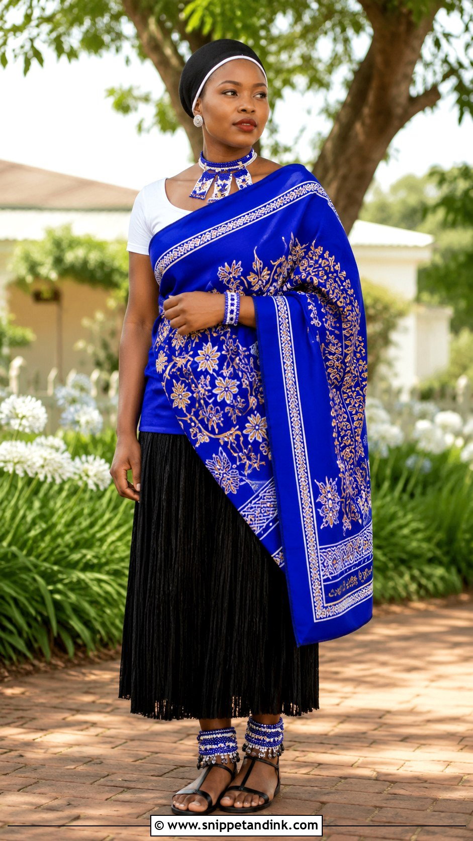 Swazi Black Skirt Emahiya Outfit - Snippet and Ink - 25 Swazi Traditional Attire Women Ideas