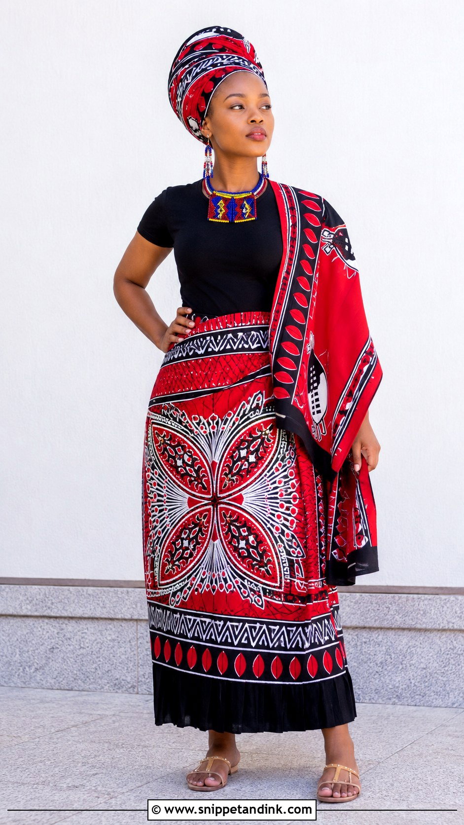 Swazi Headwrap And Emahiya Outfit - Snippet and Ink - 25 Swazi Traditional Attire Women Ideas