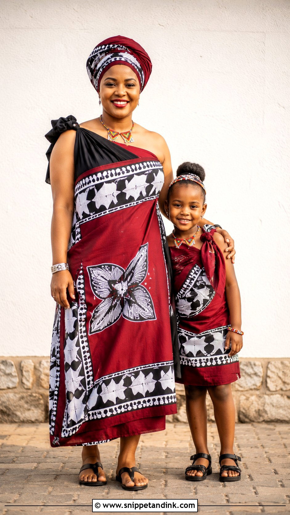 Swazi Mother And Daughter Outfit - Snippet and Ink - 25 Swazi Traditional Attire Women Ideas