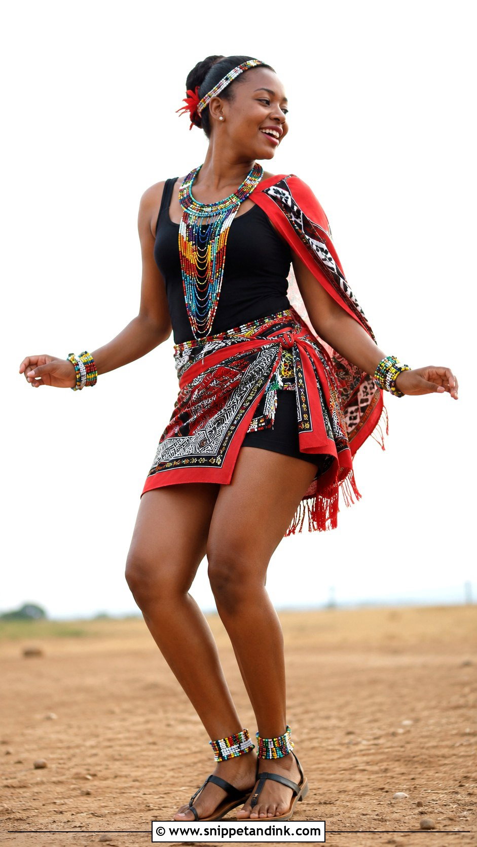 Swazi Short Wrap Skirt Outfit - Snippet and Ink - 25 Swazi Traditional Attire Women Ideas