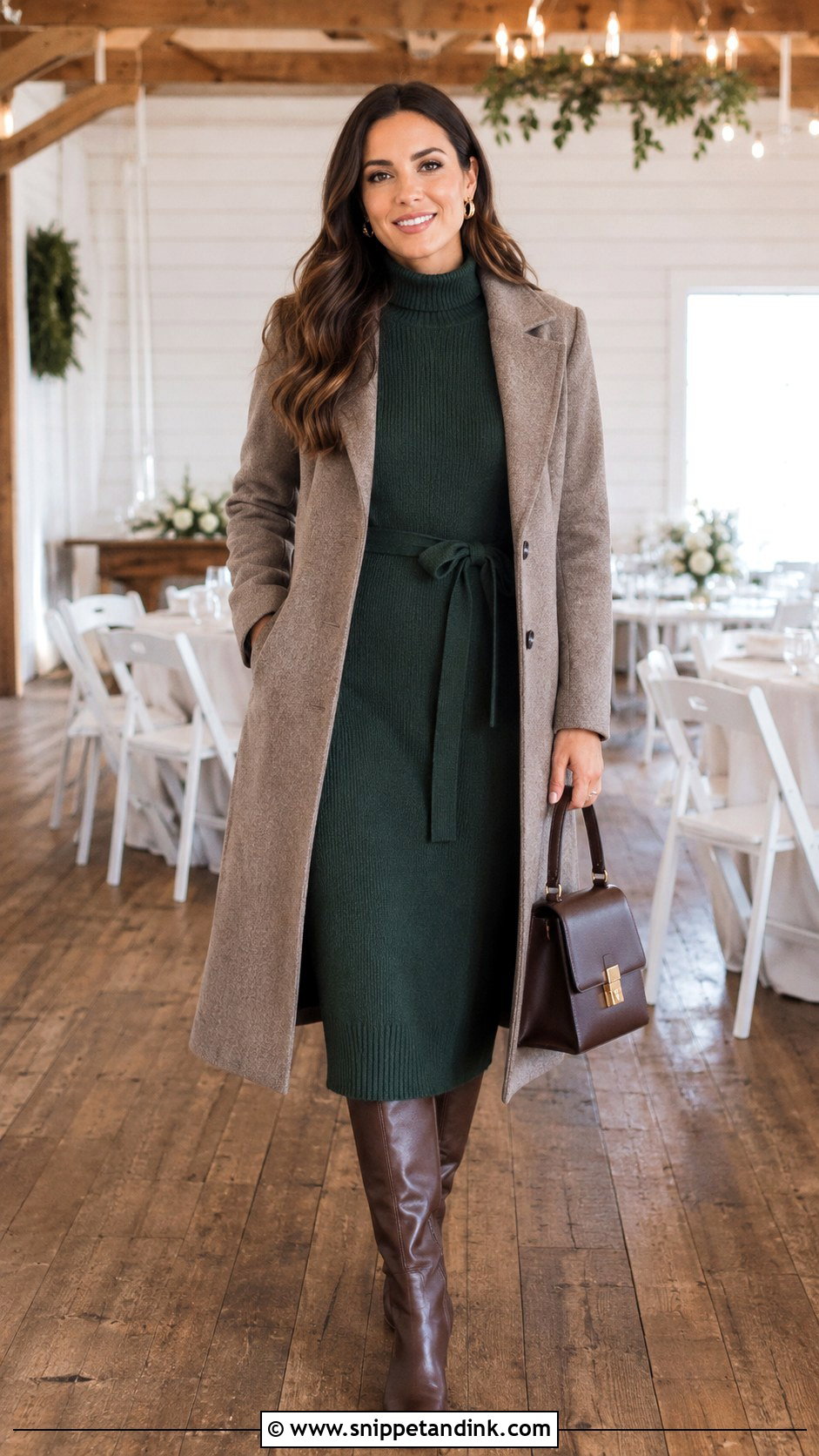 Sweater Dress Casual Wedding Outfit - Snippet and Ink - 20 Casual Wedding Party Attire Ideas