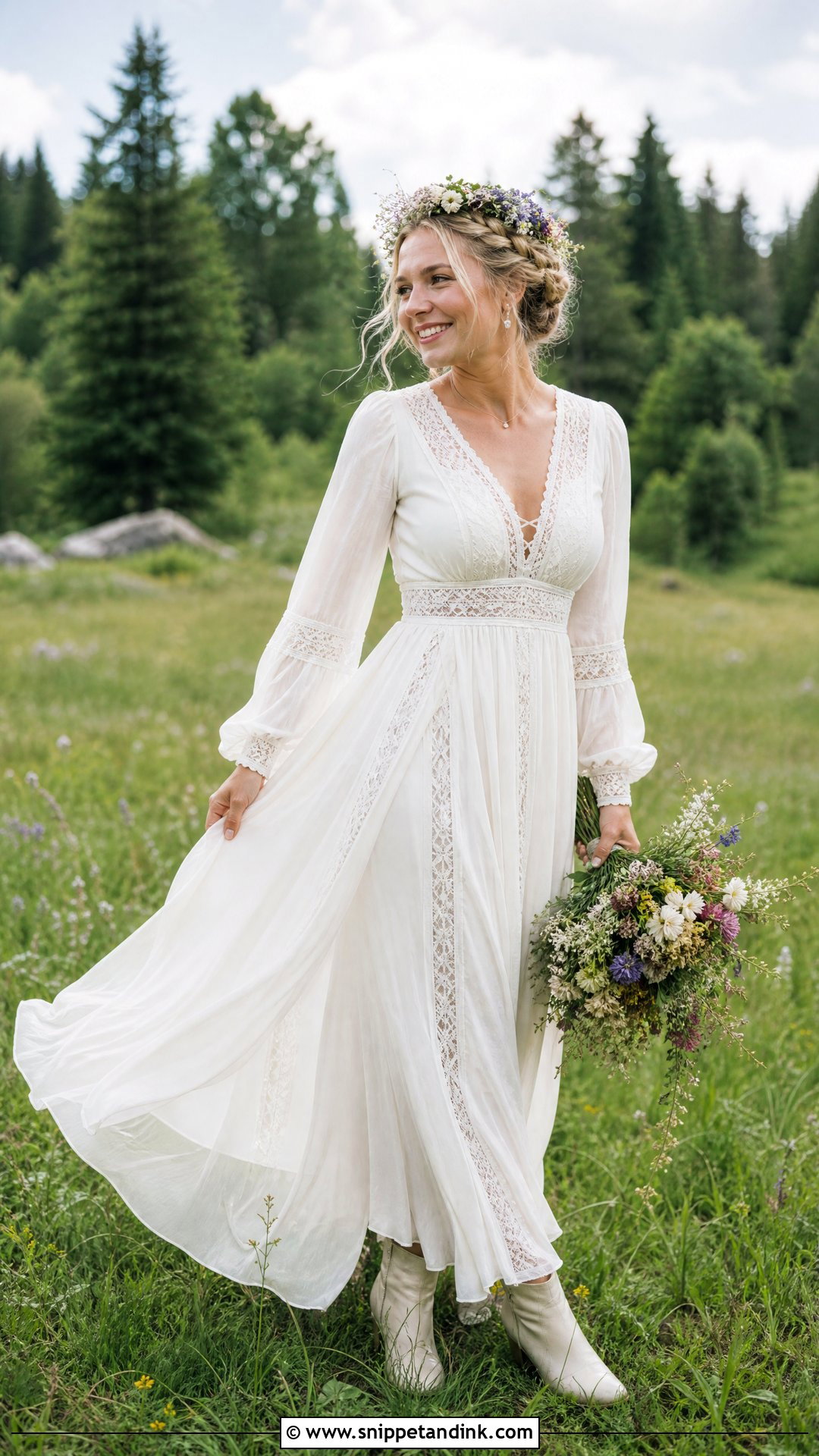 Swedish Boho Wedding Dress - Snippet and Ink - 20 Swedish Wedding Dress Ideas