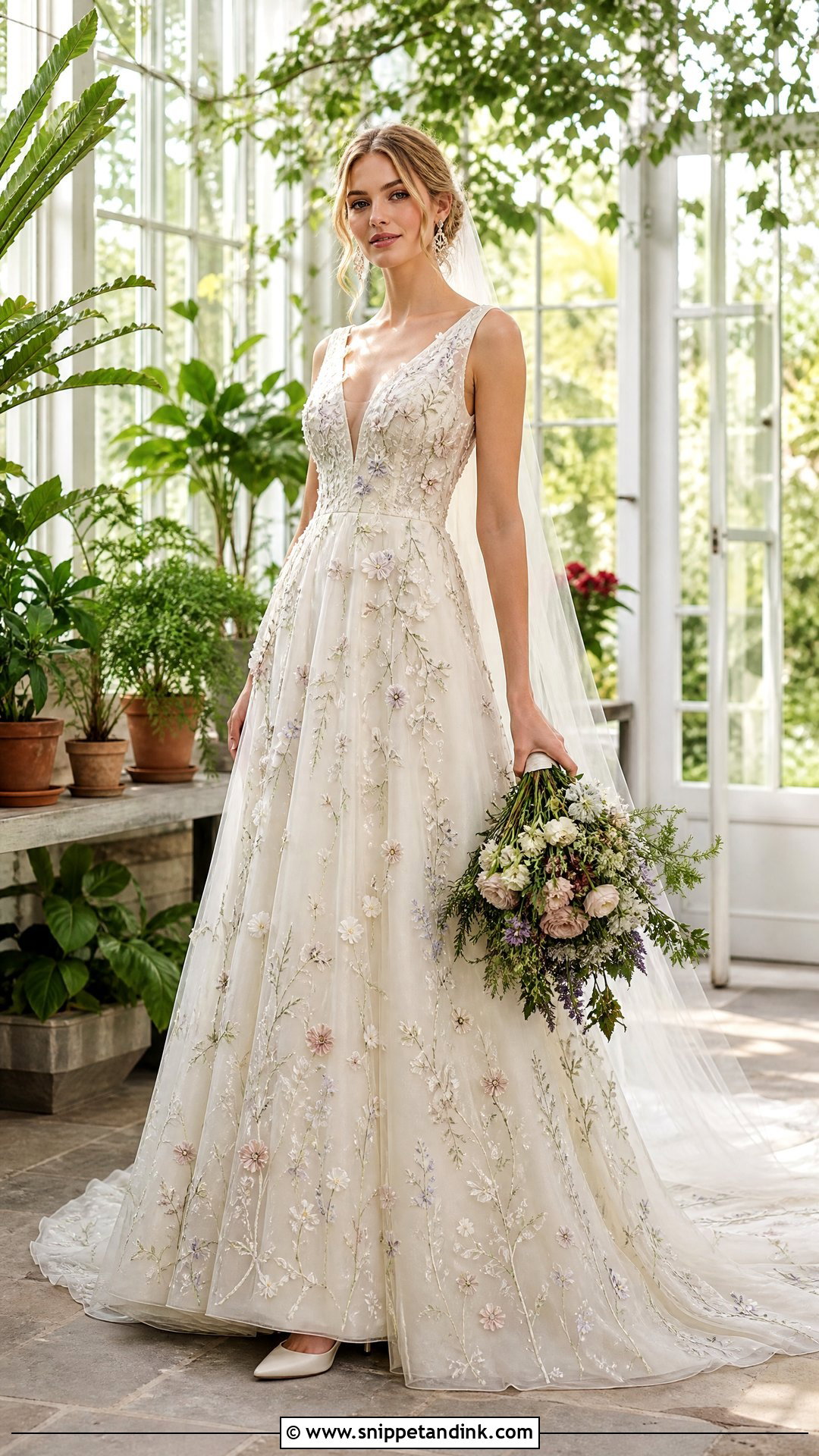 Swedish Floral Wedding Dress - Snippet and Ink - 20 Swedish Wedding Dress Ideas