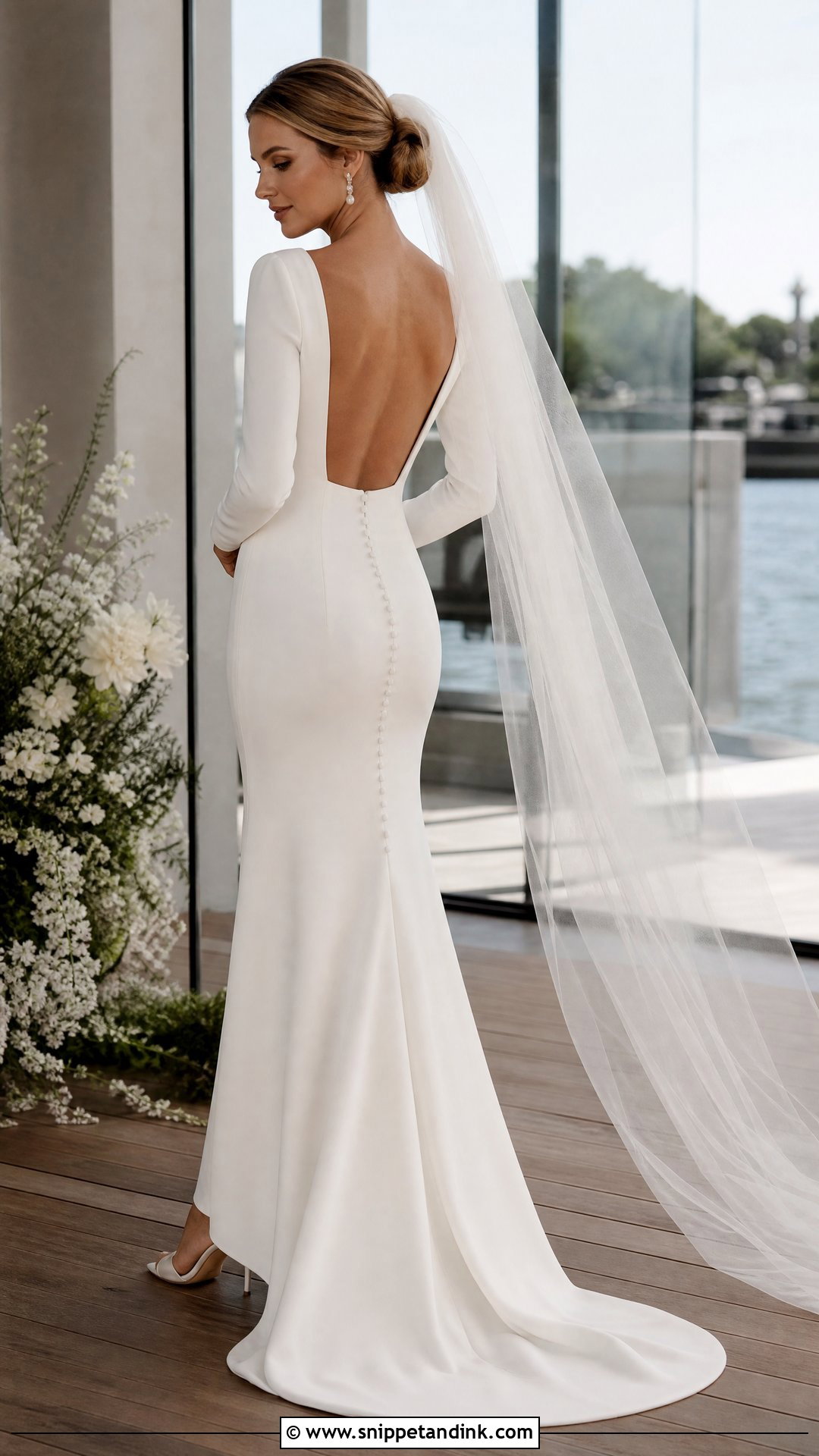 Swedish Open Back Wedding Dress - Snippet and Ink - 20 Swedish Wedding Dress Ideas