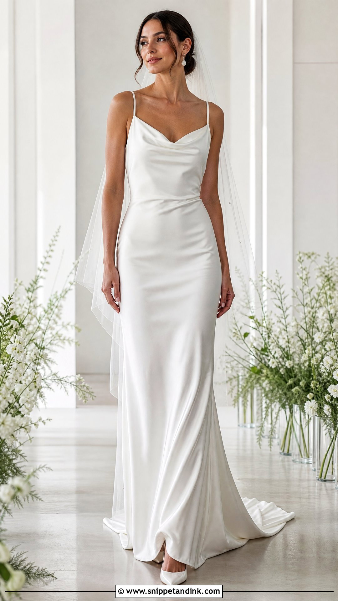 Sweep Train Slip Wedding Dress - Snippet and Ink - 25 Bridal Train Ideas