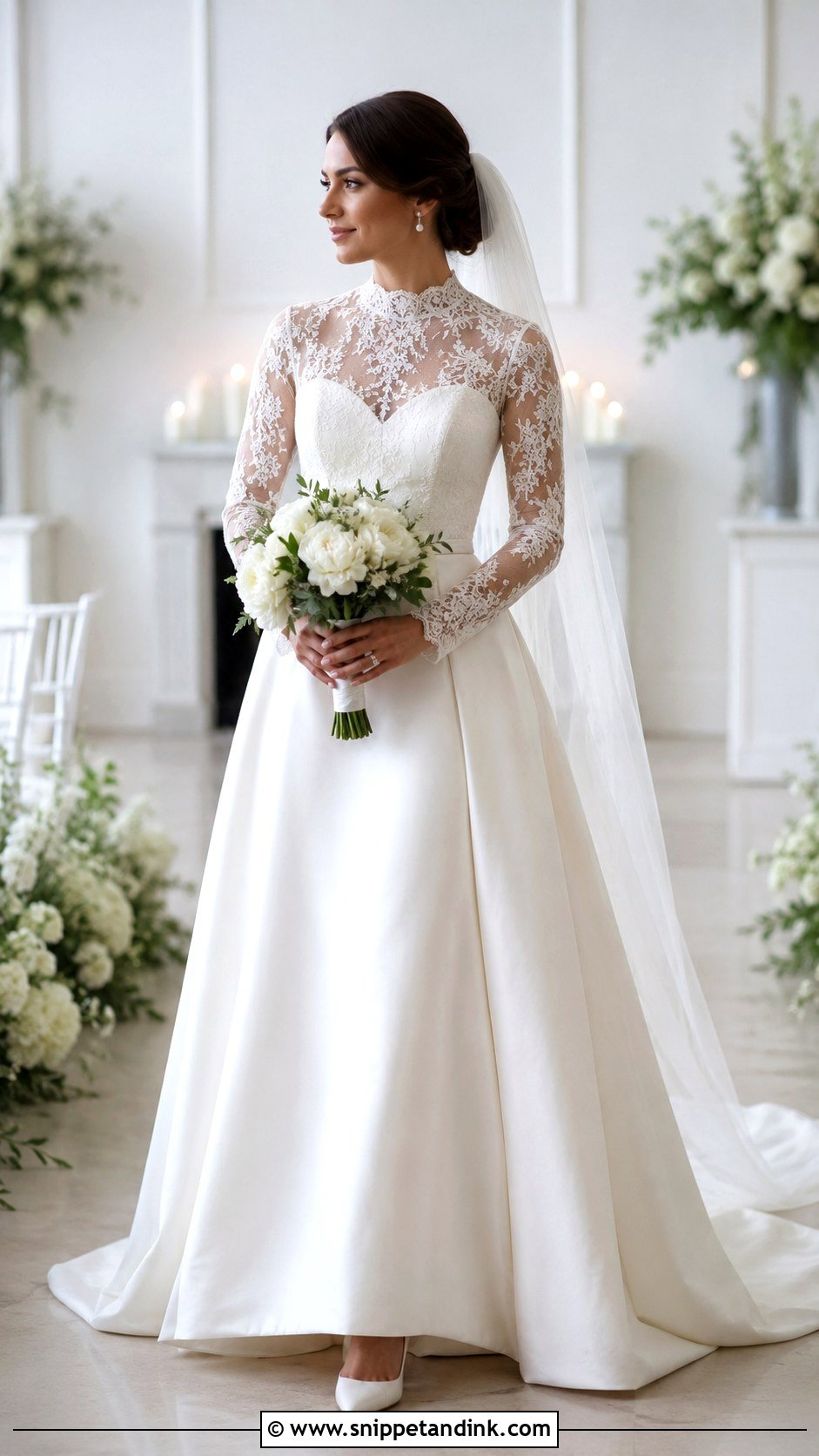 Sweetheart 2in1 Wedding Dress With High Neck Topper - Snippet and Ink - 20 2in1 Wedding Dress Ideas