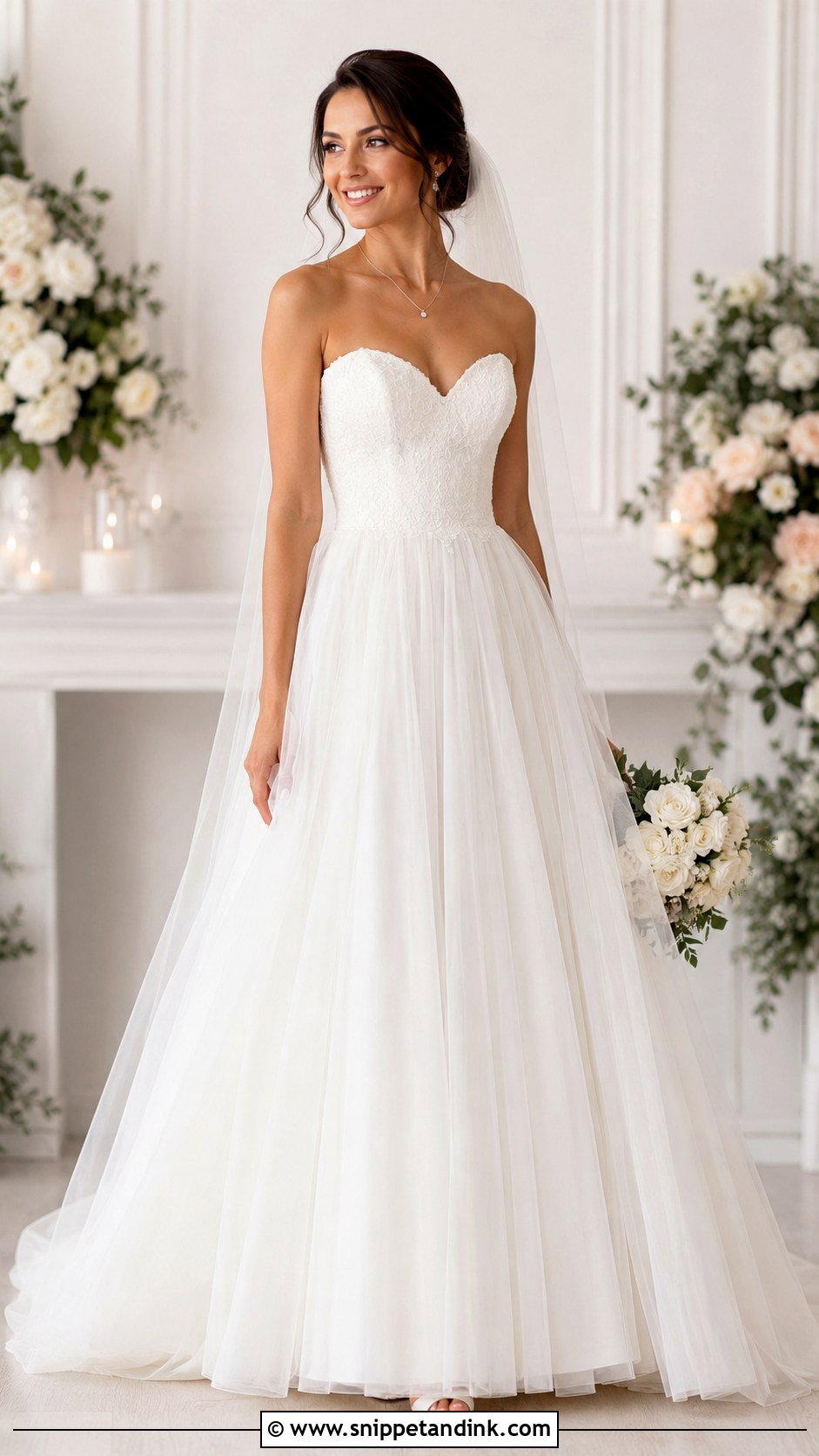 Sweetheart A Line Bridal Gown - Snippet and Ink - 25 A Line Bridal Gowns