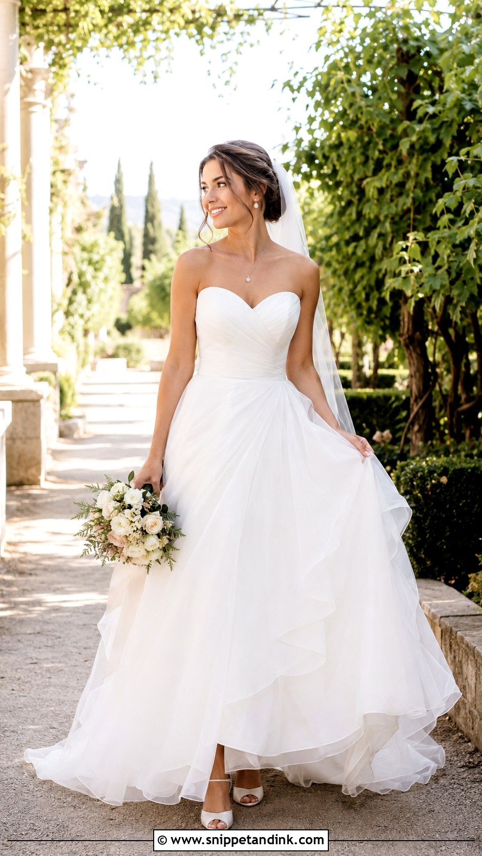 Sweetheart A Line Wedding Dress - Snippet and Ink - 20 Heart Wedding Dress Ideas
