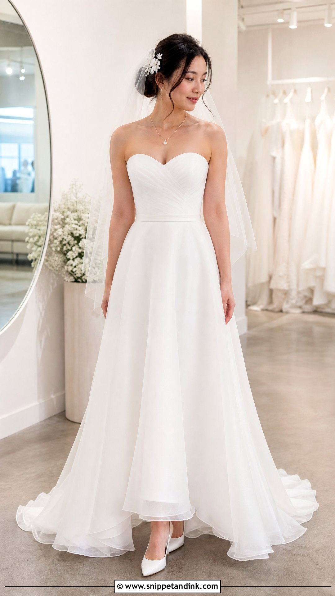 Sweetheart A Line Wedding Dress - Snippet and Ink - 20 Wedding Dress for Short Torso Ideas