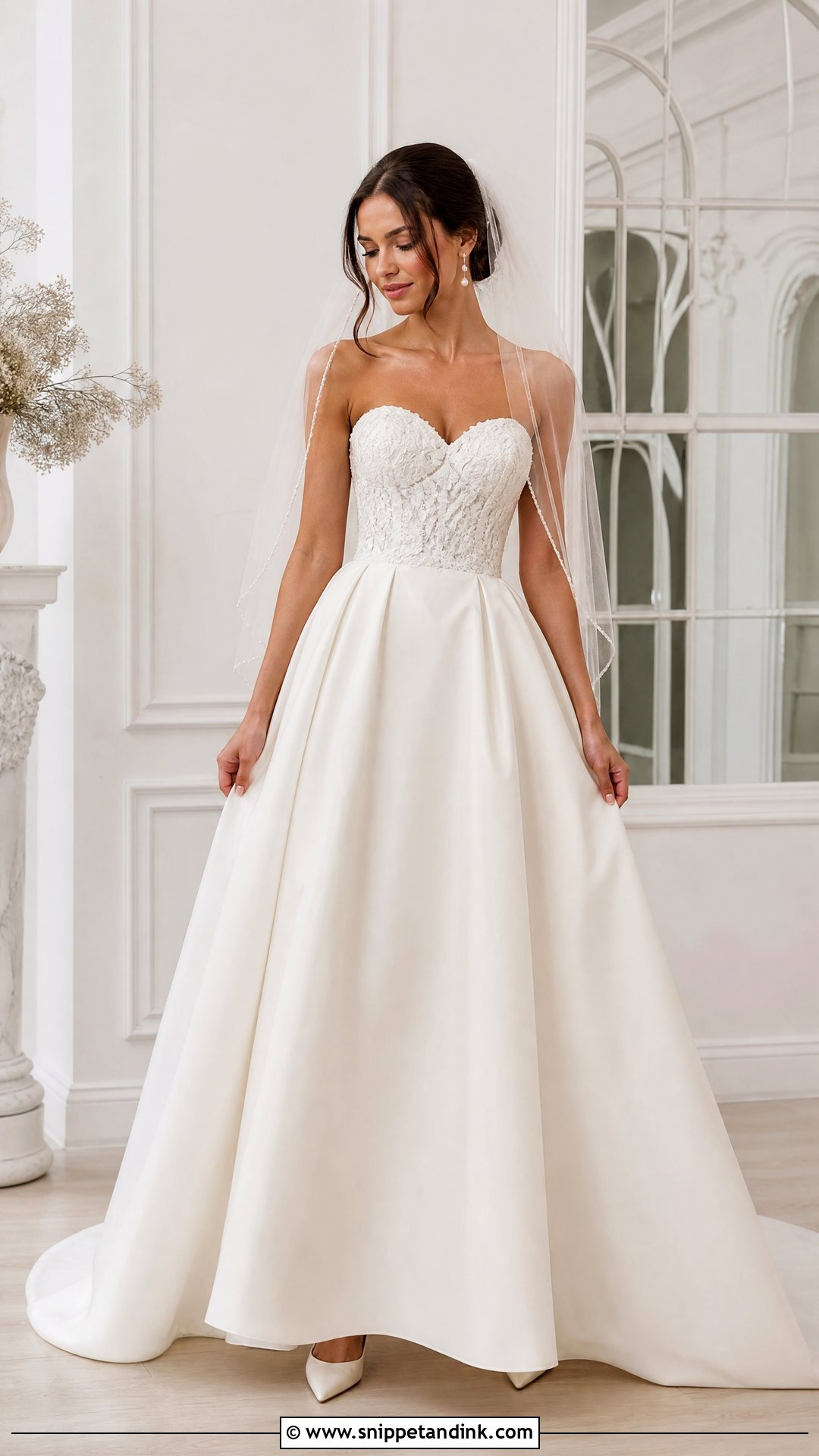 Sweetheart A Line Wedding Dress - Snippet and Ink - 20 Wedding Dress for Small Bust Ideas