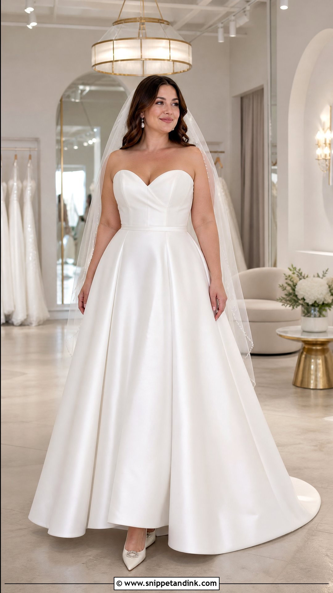 Sweetheart A Line Wedding Dress - Snippet and Ink - 20 Wedding Dresses for Pear Shape