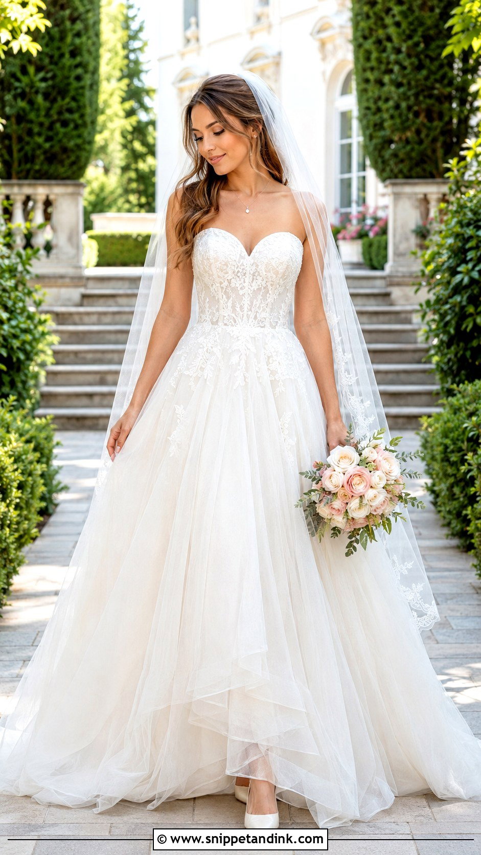 Sweetheart A Line Wedding Dress With Tulle Skirt - Snippet and Ink - 20 Classic a Line Wedding Dress Ideas