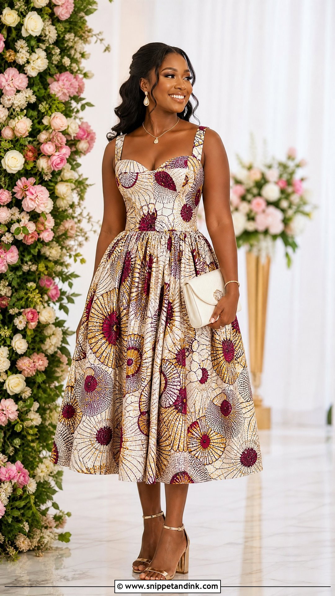 Sweetheart Ankara Wedding Dress - Snippet and Ink - 25 Ankara Wedding Dress Ideas