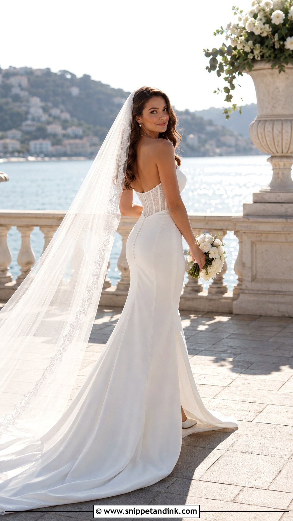 Sweetheart Backless Mermaid Wedding Dress - Snippet and Ink - 20 Backless Mermaid Wedding Dresses