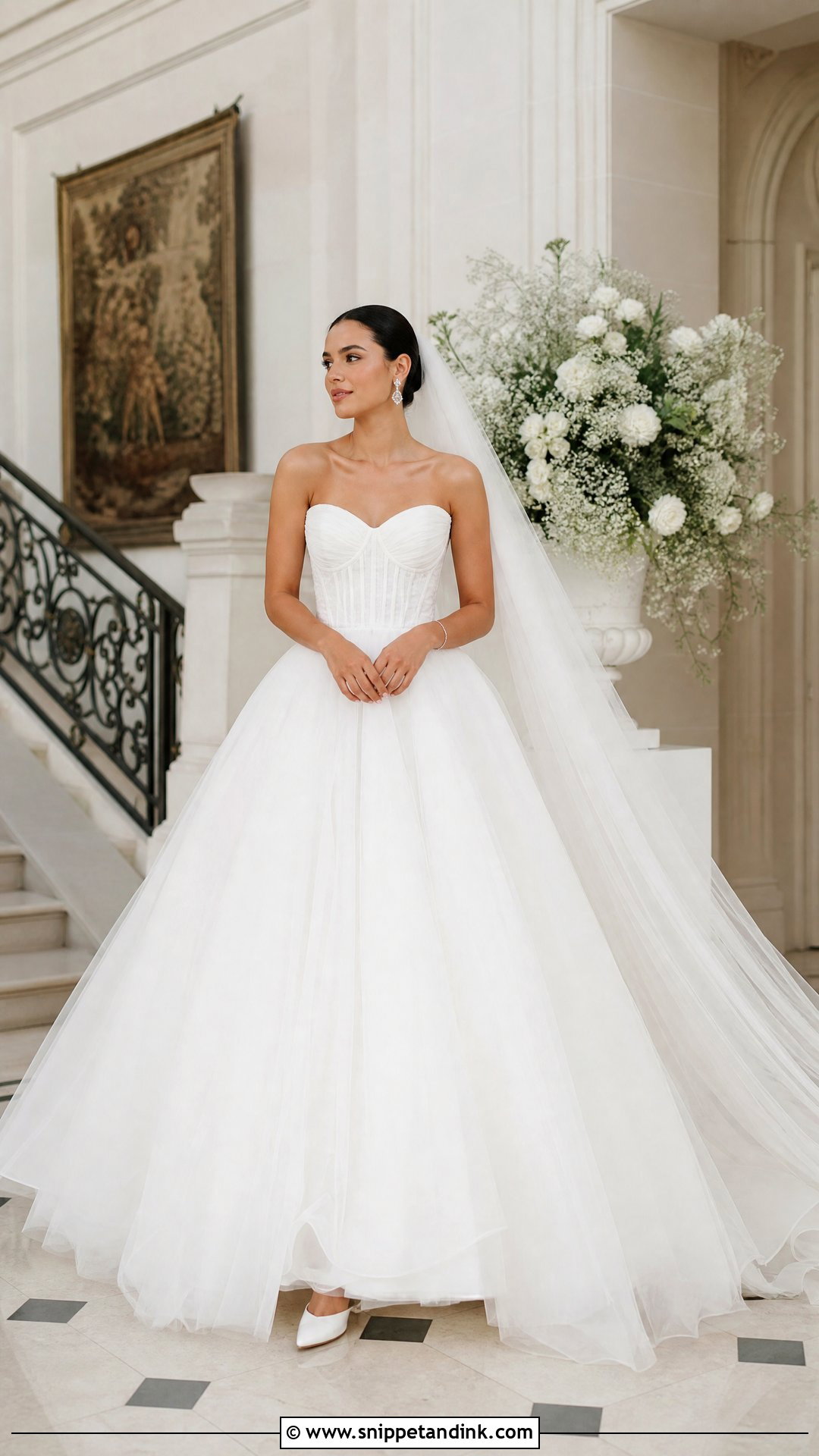 Sweetheart Ball Gown Strapless Wedding Gown - Snippet and Ink - 20 Strapless Wedding Gown Ideas
