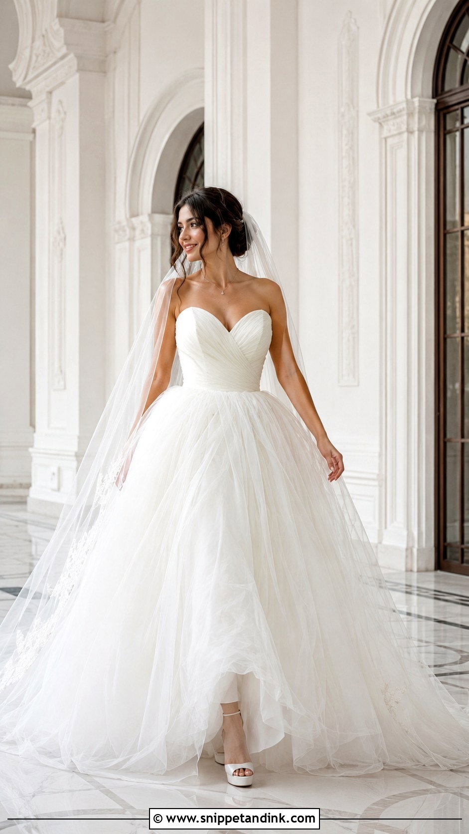 Sweetheart Ball Gown Wedding Dress - Snippet and Ink - 20 Inverted Triangle Wedding Dress Ideas