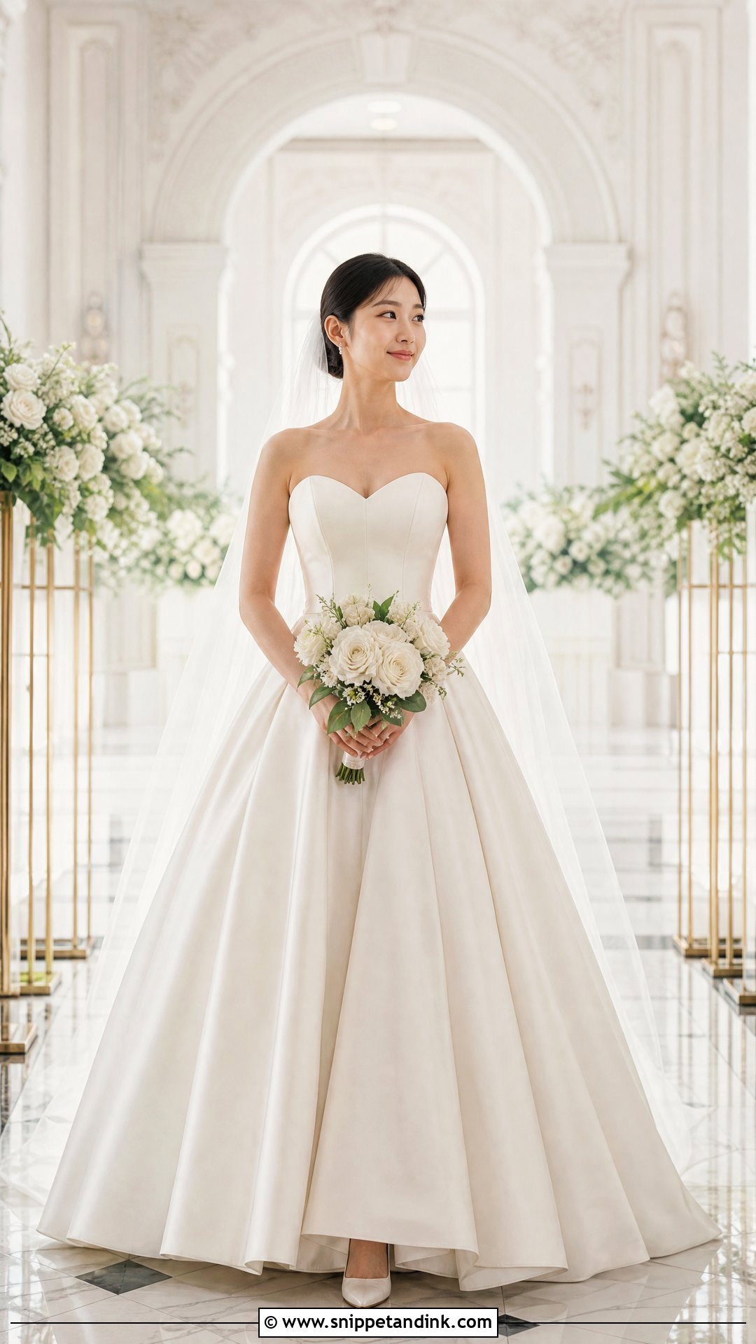 Sweetheart Ball Gown Wedding Dress - Snippet and Ink - 20 Small Chest Wedding Dress Ideas