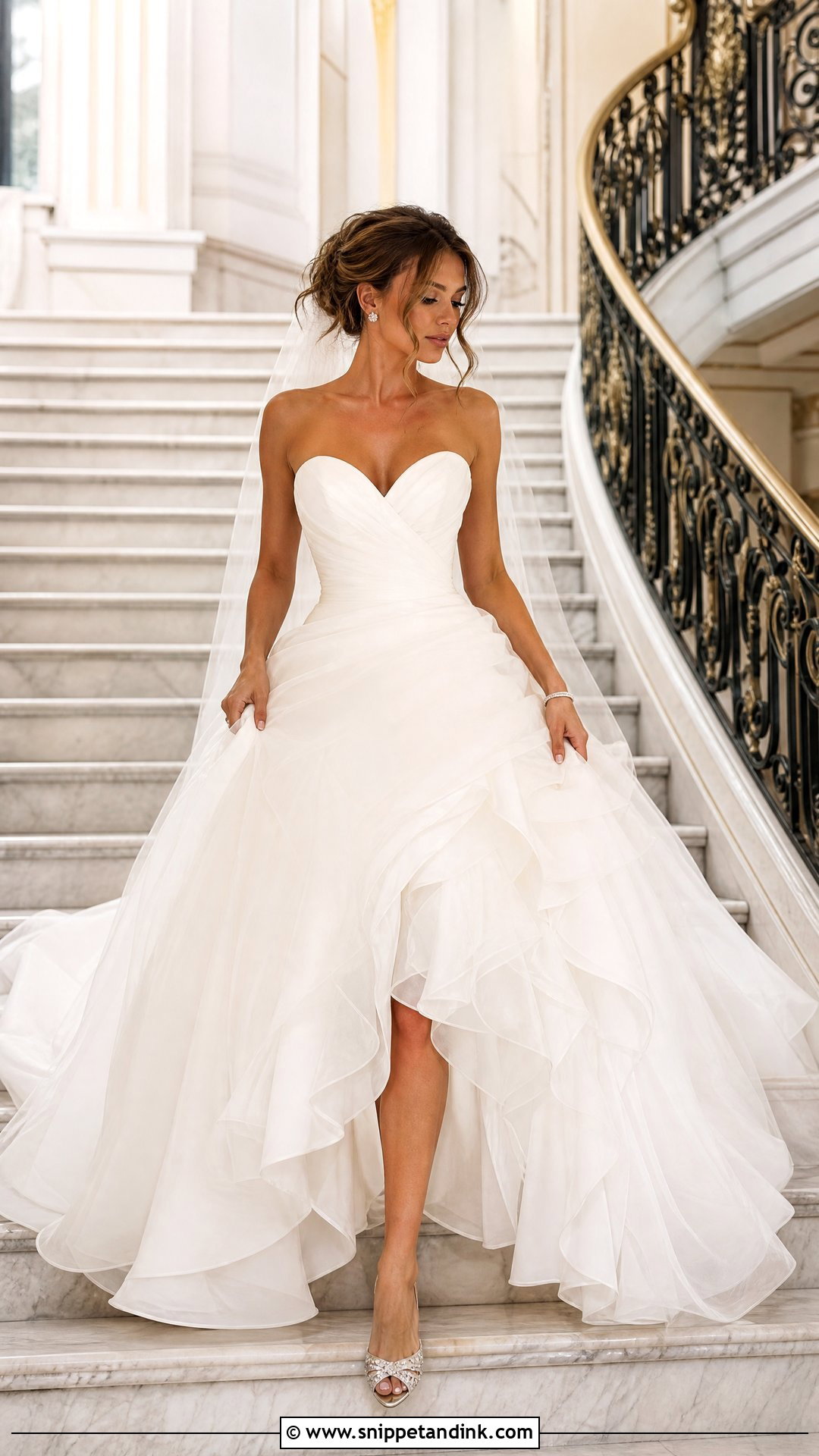 Sweetheart Ball Gown Wedding Dress - Snippet and Ink - 20 Sweetheart Neck Wedding Dress Ideas