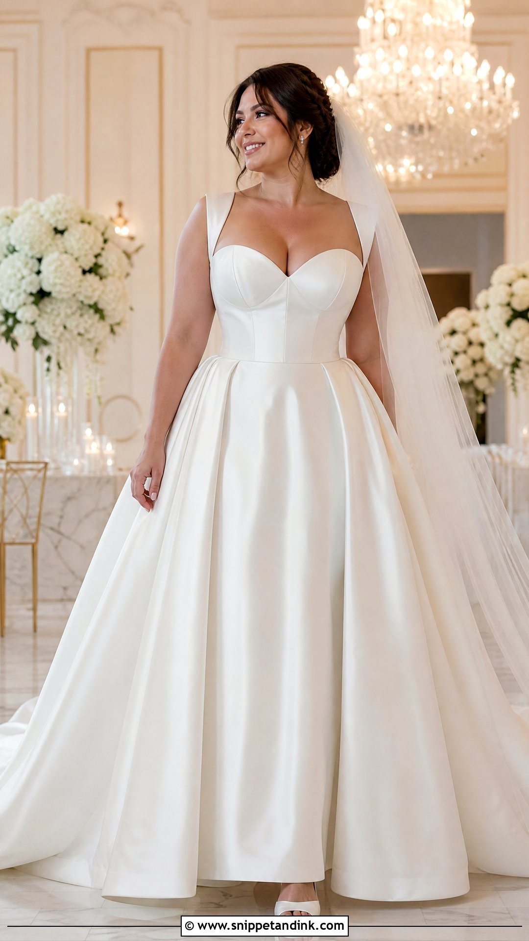 Sweetheart Ball Gown Wedding Dress - Snippet and Ink - 25 Wedding Dresses for Big Busts