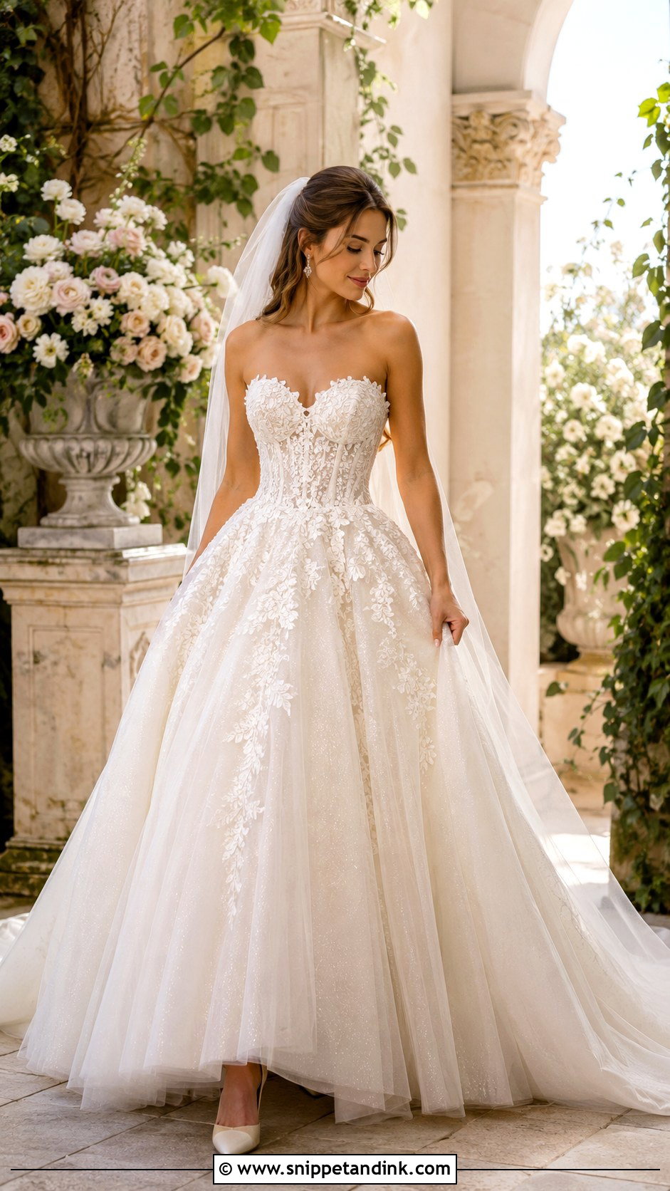 Sweetheart Ball Gown Wedding Dress - Snippet and Ink - 20 Big Ball Gown Wedding Dress Ideas
